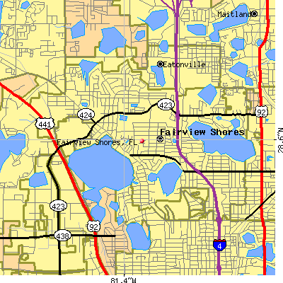 Fairview Shores map