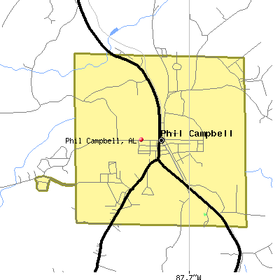 Phil Campbell map