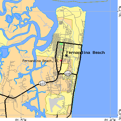 Fernandina Beach map