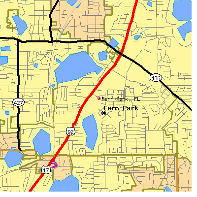 Fern Park map