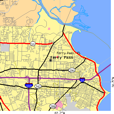 Ferry Pass map