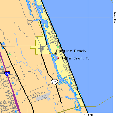 Flagler Beach map