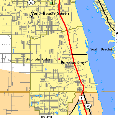 Florida Ridge map