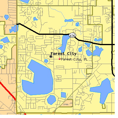Forest City map