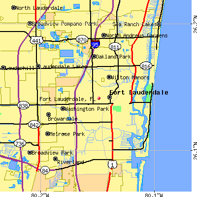 Fort Lauderdale map