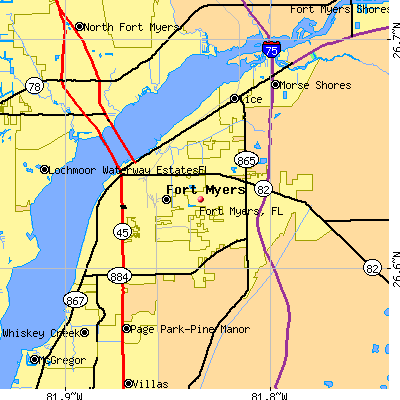Fort Myers map