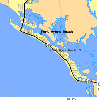 Fort Myers Beach map