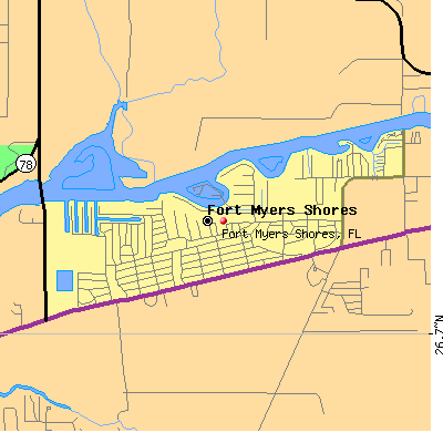 Fort Myers Shores map