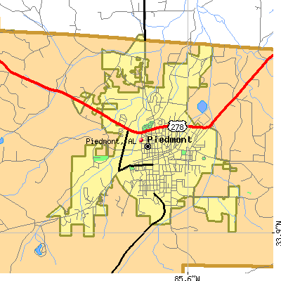 Piedmont map