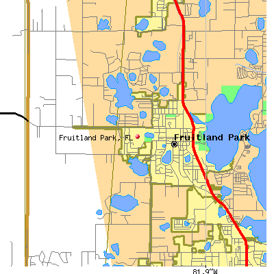 Fruitland Park map