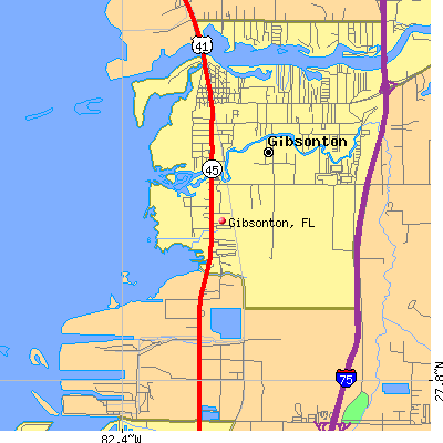 Gibsonton map