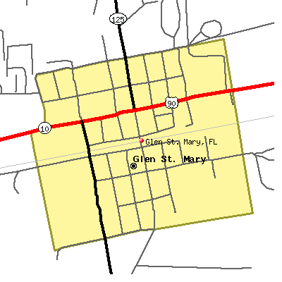Glen St. Mary map