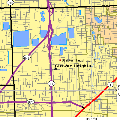 Glenvar Heights map