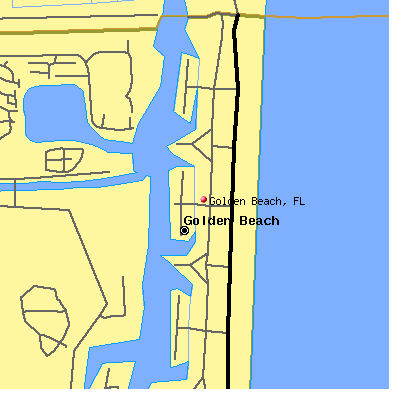Golden Beach map