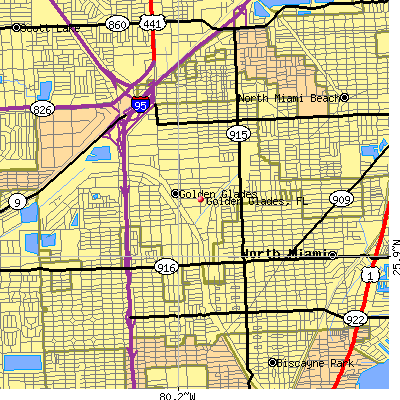 Golden Glades map