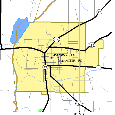 Graceville map