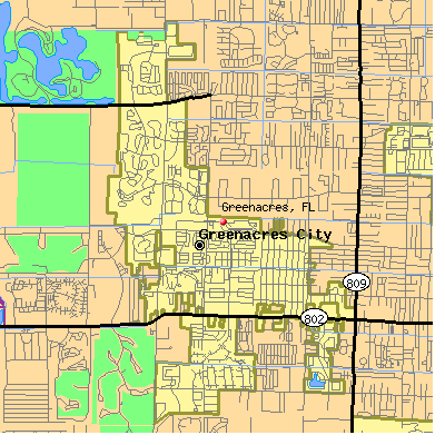 Greenacres map