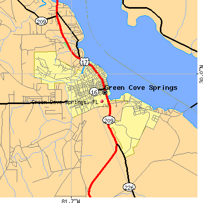 Green Cove Springs map