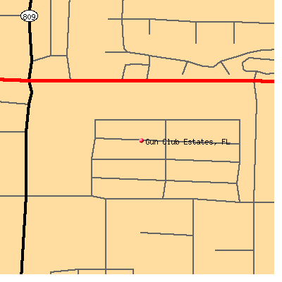 Gun Club Estates map