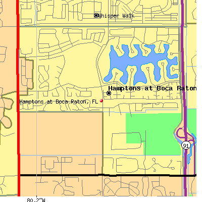 Hamptons at Boca Raton map
