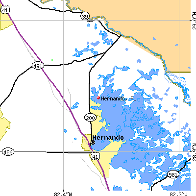 Hernando map