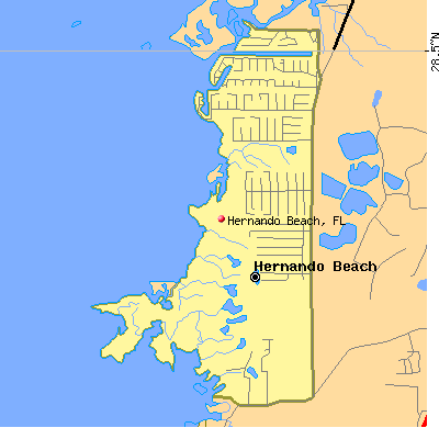 Hernando Beach map