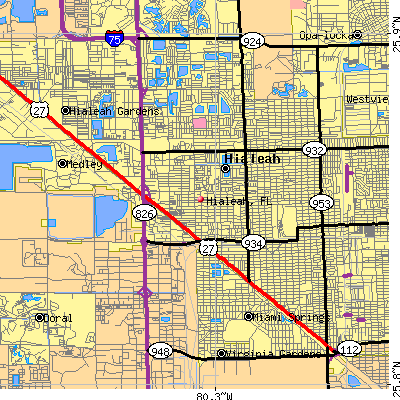 Hialeah map