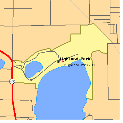 Highland Park map