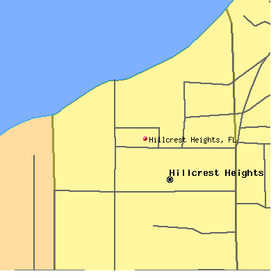 Hillcrest Heights map