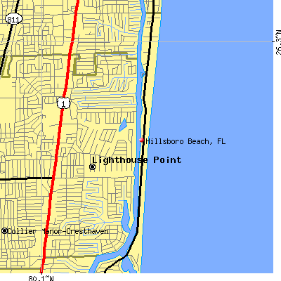 Hillsboro Beach map