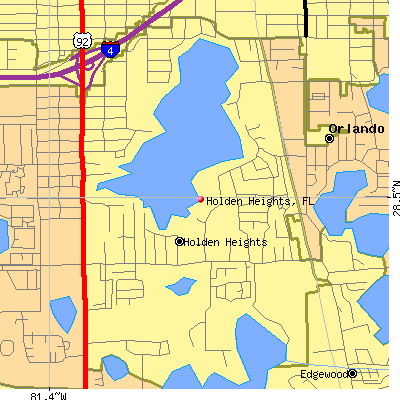 Holden Heights map