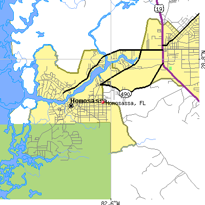 Homosassa map