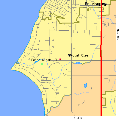 Point Clear map