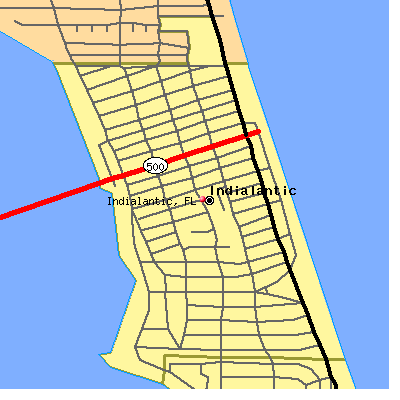 Indialantic map
