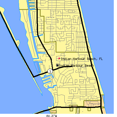 Indian Harbour Beach map