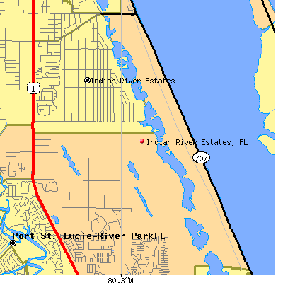 Indian River Estates map
