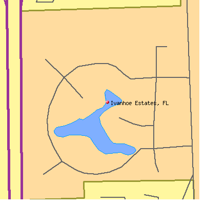 Ivanhoe Estates map