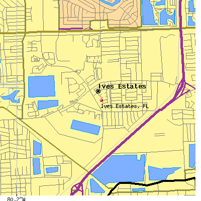 Ives Estates map
