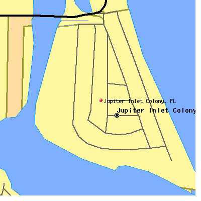 Jupiter Inlet Colony map