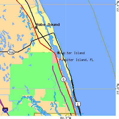 Jupiter Island map