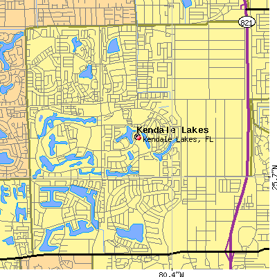 Kendale Lakes map