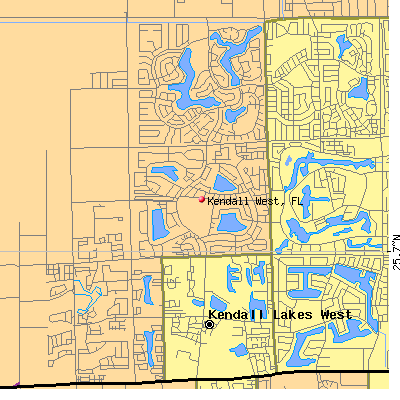 Kendall West map
