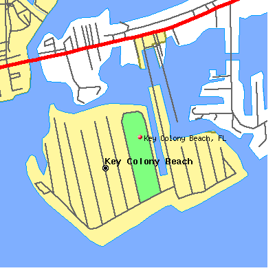 Key Colony Beach map