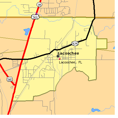Lacoochee map
