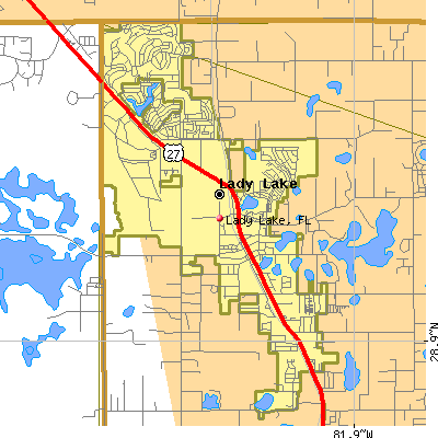 Lady Lake map