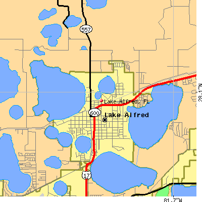 Lake Alfred map