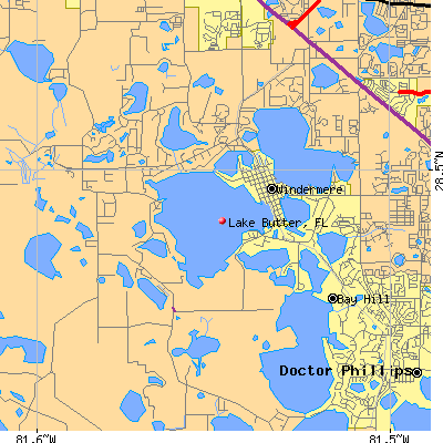 Lake Butter map