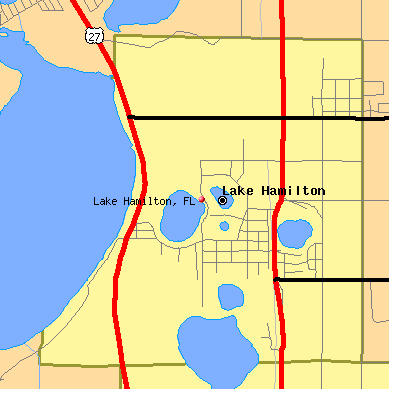 Lake Hamilton map