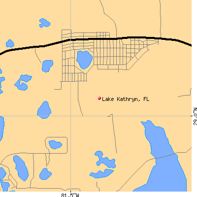 Lake Kathryn map