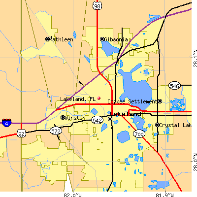 Lakeland map